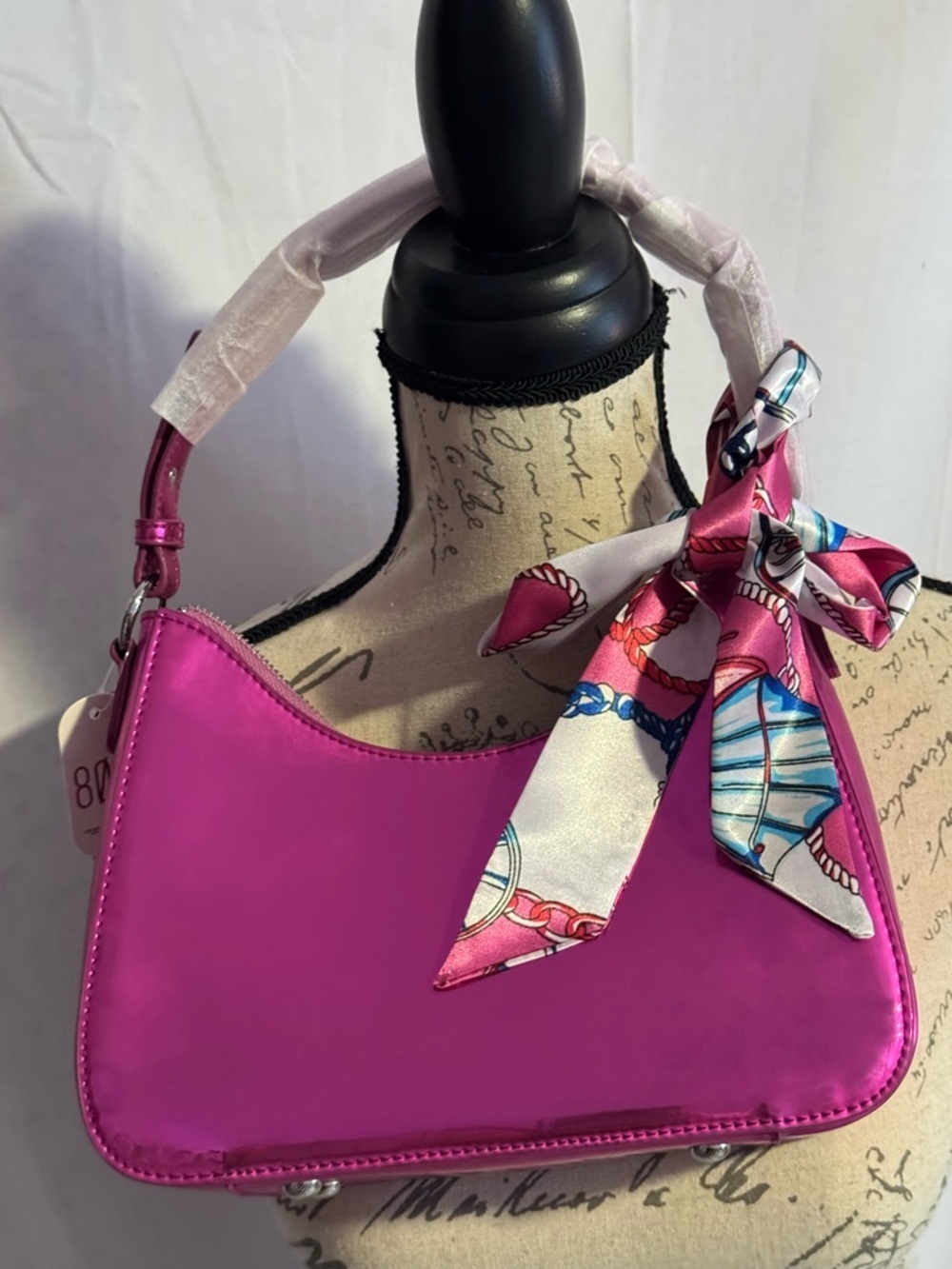 It Girl Metallic pink shoulder bag, purse